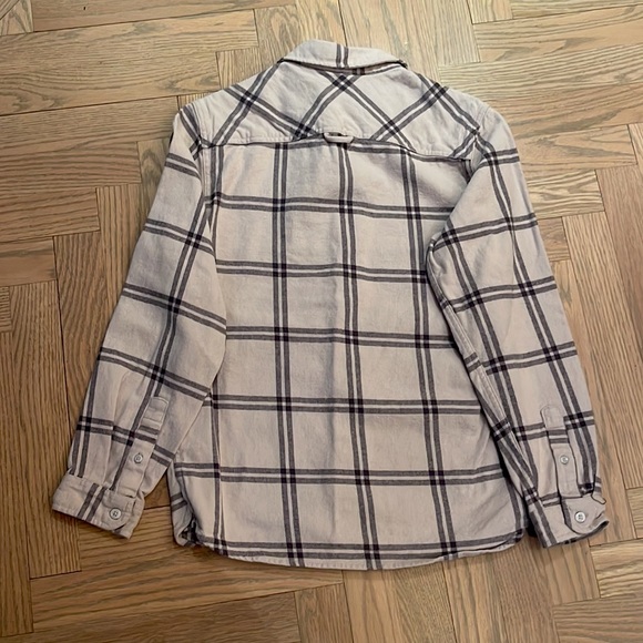 Boys Rip Curl Flannel shirt, size 14 L in beige - Picture 5 of 10